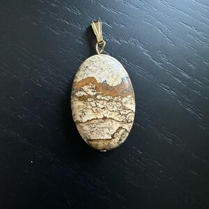 Women’s handmade pendant (jasper ),1 1/4” by 3/4”